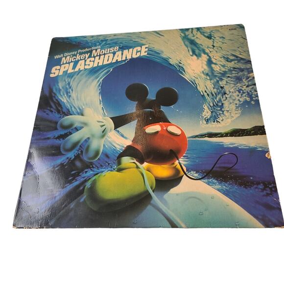 Walt Disney Productions Mickey Mouse Splashdance W/ Minnie Mouse Vinyl Record - Picture 1 of 8